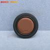 JDM Sport Steering Wheel Horn Button Embossed Brown/Black Leather Horn Cap with LOGO
