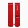MENASOO RUNNING CREW FLOGGER FIT SOCKS_LONG_red
