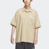 Adidas Verbiage Polo Shirt With Monochrome Chest Lettering Detail Men Tops Prairie-Brown IP3978