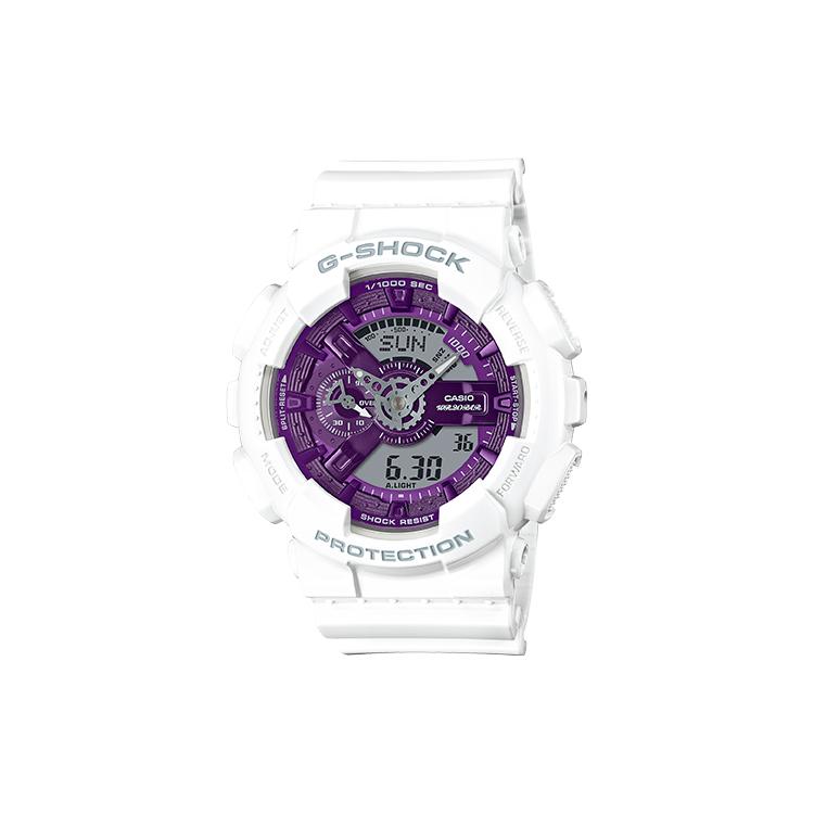 Casio / Часы с кварцевым механизмом Унисекс Фиолетовый циферблат GA-110XWS