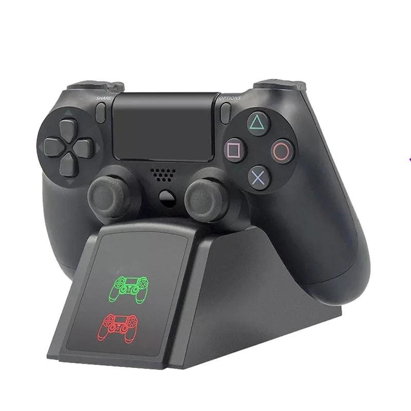 Зарядная станция для контроллера PS4, двойной USB, быстрая зарядка, для Sony Playstation 4, PS4 Slim, PS4 Pro, геймпад, джойстик