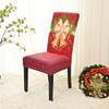 Cartoon Christmas Chair Cover Seat Protector Wear for Chairs Dinner Chair Seat Cover  Party Decor
