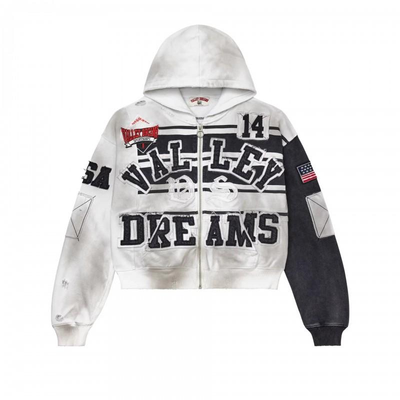 Oversized Hooded Sweatshirt With Digital Print Streetwear Y2K Gothic Style Unisex Long Sleeve Pullover