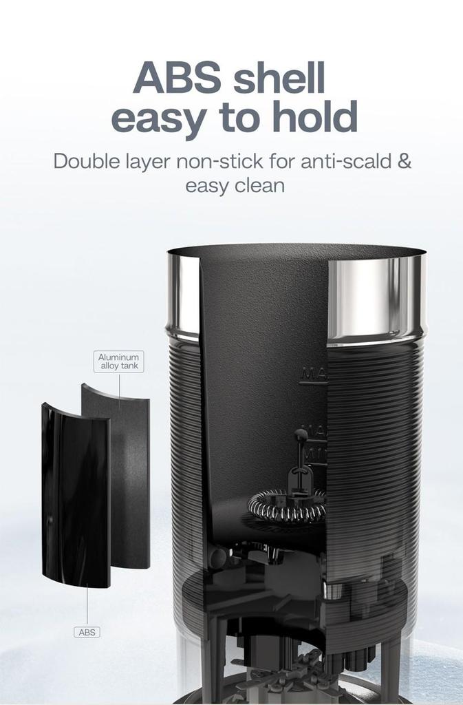 HiBREW M1A 450 Вт вспениватель молока, миксер для шоколада, холодный/горячий латте-капучино, полностью автоматический подогреватель молока