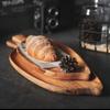 Japanesestyle High-looking Wooden Tray Afternoon Tea Snack Sushi Plating Leaf-shaped Plate Acacia Wood Tea Tray Dining Accessory