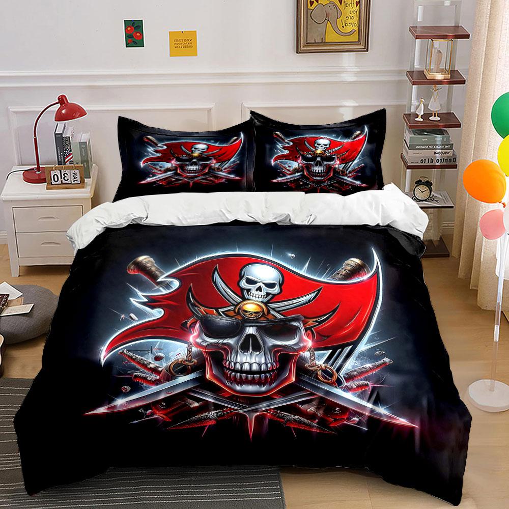 Fiery pirate spirit unleashed Bedding sets Duvet covers Pillowcases(1* Duvet Cover 2* Pillowcases without duvet insert)