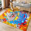 Lankybox Foxy and Rocky2 Printed Absorbent Washable Carpet, Non-Slip Bathroom Mats, Kitchen Rugs, Yoga Mat,Living Room Entrance, Camping Picnic Rugs