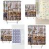 Waterproof Peva Bathroom Curtain Animal Design Long Giraffe Zebra For Living Space