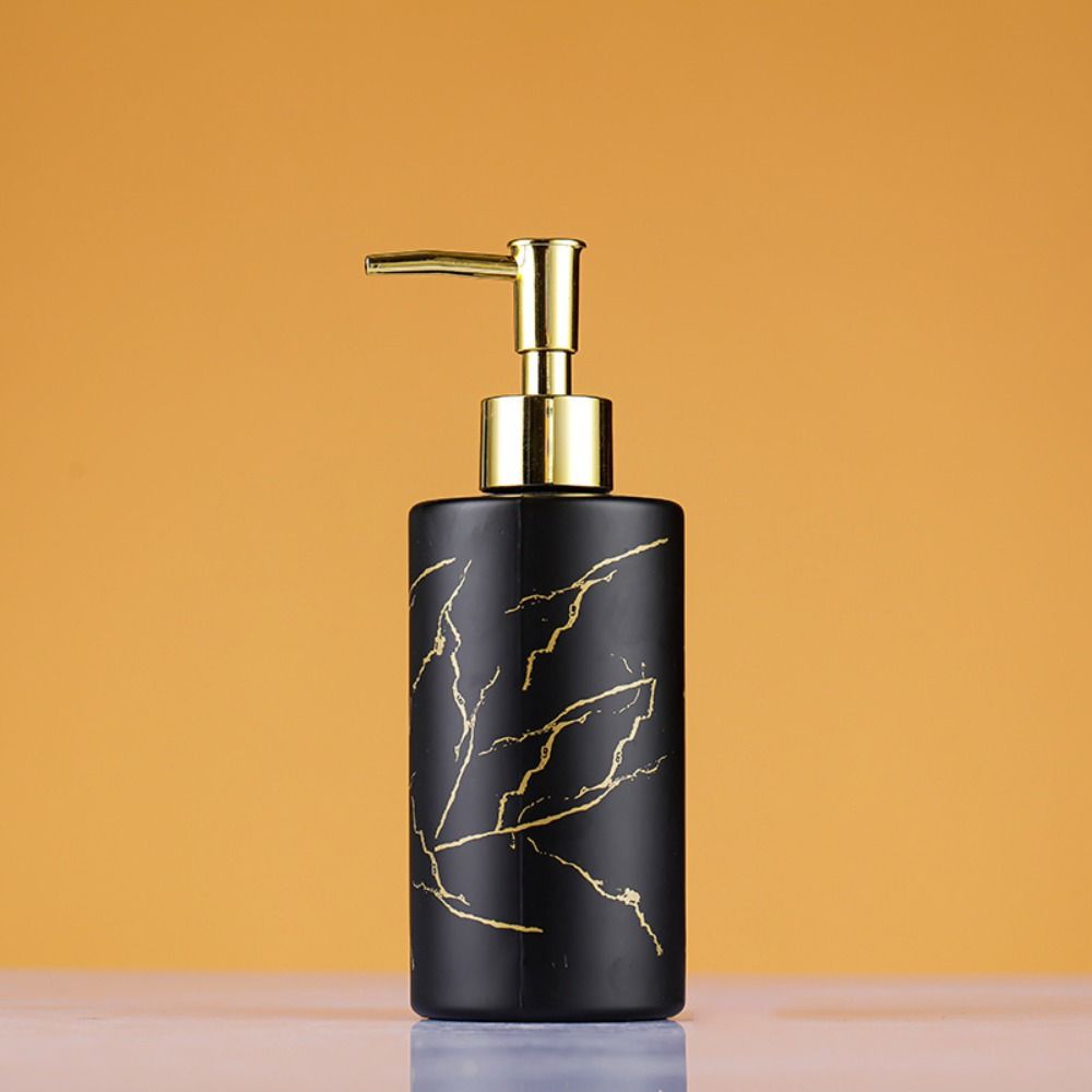 Marbling Soap Dispensers Press Type Sanitizer Empty Bottle Portable Emulsion Bottle  Bathroom