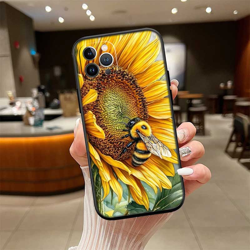 UP7 Art Bees Cartoon New High-End Shell Phone Case for Xiaomi Poco C40 C50 C51 C55 C65 C71 C75 F3 F5 F6 F7 M2 M3 Pro Ultra