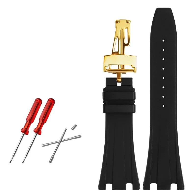 28 мм высококачественный резиновый ремешок для часов AP 15703 26470so Royal Oak Offshore мужской спортивный ремешок для часов