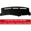 1999-2006 Chevrolet Silverado/Tahoe/Suburban GMC Sierra Коврик на приборную панель, Для чехла приборной панели с противоскользящим покрытием от солнечных бликов УФ-излучения
