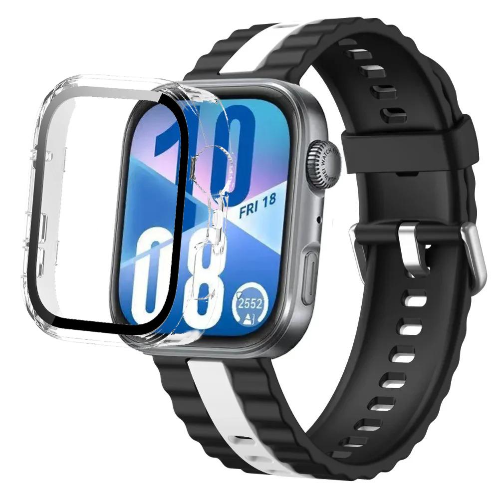 Силиконовый ремешок + ПК-кейс для Huawei Watch Fit 4/Fit 4 Pro, детали умного браслета для Huawei Watch Fit 3, защитный чехол для часов