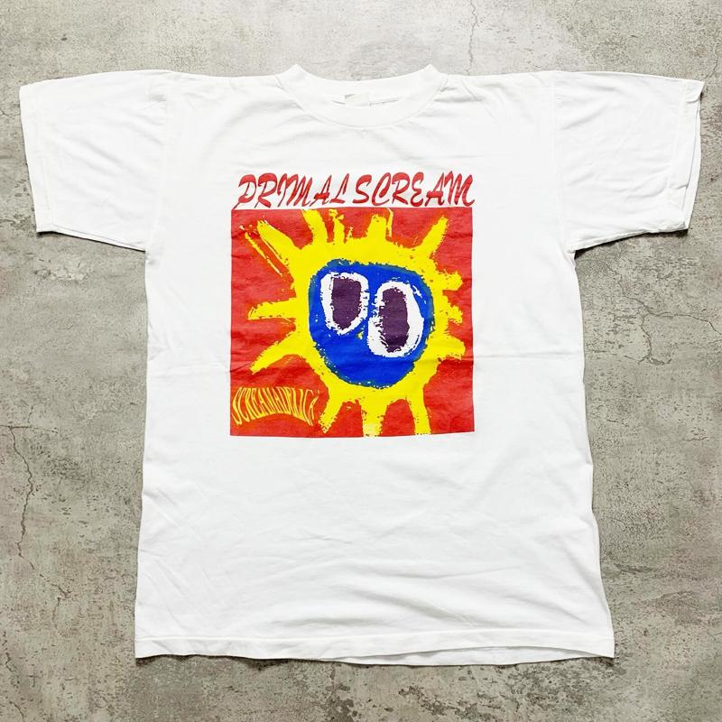 1984 Британский Эйсид-рок Primal Scream Оригинальный состав Американский кэжуал красная футболка с коротким рукавом Раскованные улицы Литературный