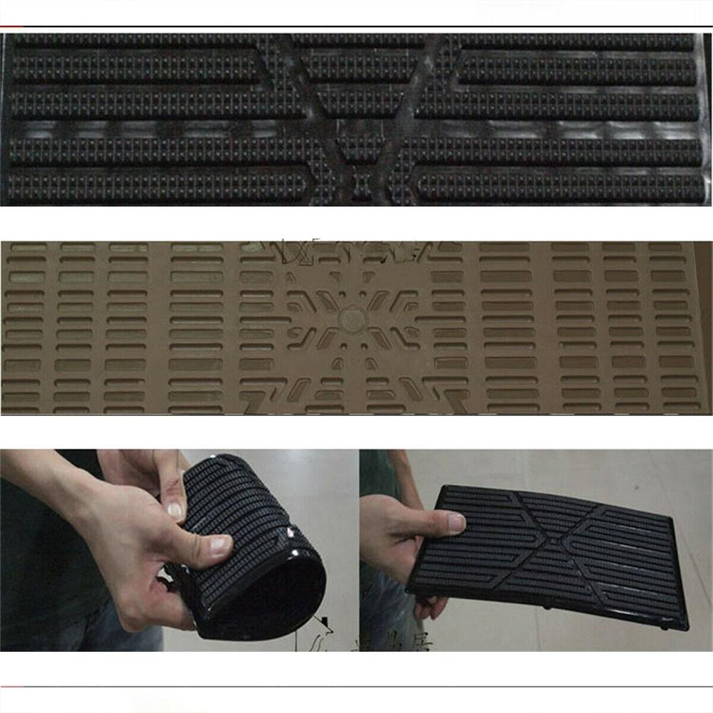 Car Interior-Car Carpet Plate Floor Pad Heel Foot Mat Pedal Patch Cover Black PVC Waterproof
