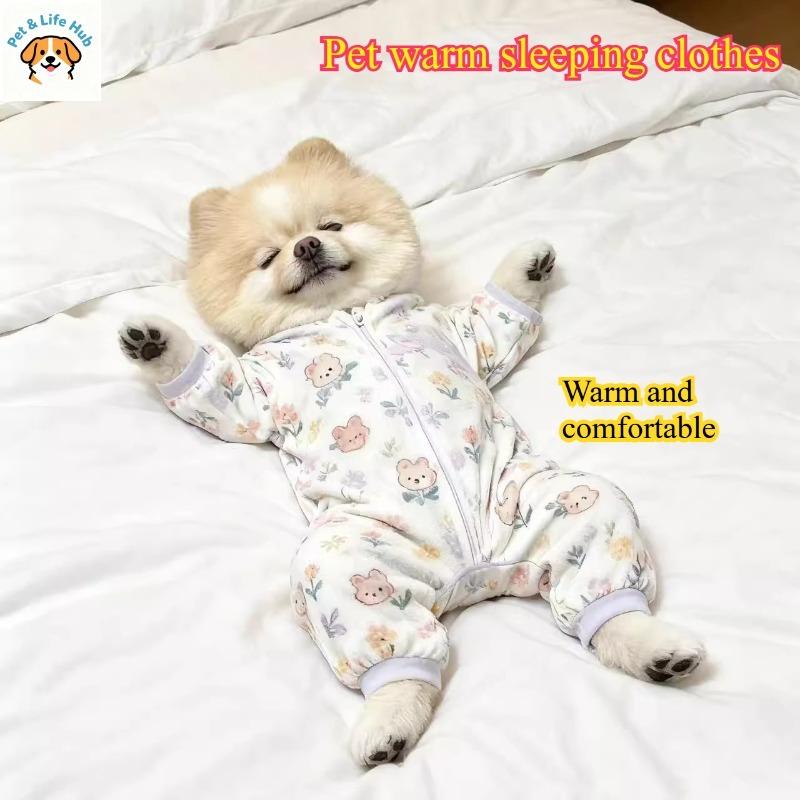 Cat and dog cute warm pajamas new comfortable four-legged puppies universal cold-proof pet pajamas pet products