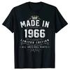 This Fun "Made In 1966" Printed Summer Street Style Short-sleeved T-shirt Is The Perfect Birthday Gift for Women.Personality Y2K