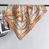 2024 New Fashionable Versatile Silk Scarf 68 Cm Printed Sunscreen Decorative Small Square Scarf Velvet Texture Scarf