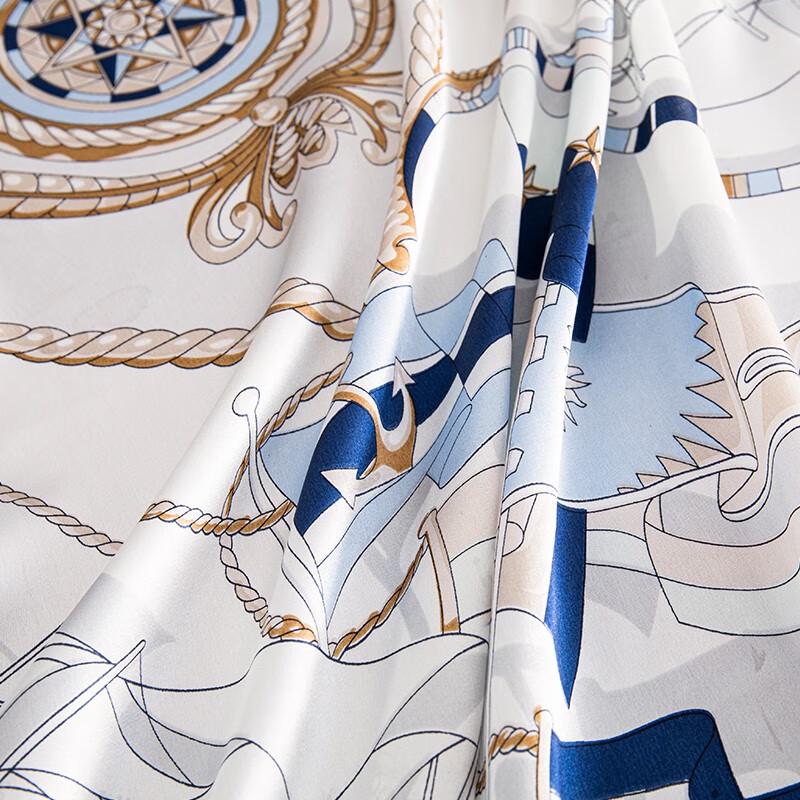 Hengyuanxiang Navigator Mulberry Silk Square Scarf