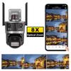 LS VISION ICsee Security PTZ Camera 6K 12MP HD Three Lens 8X Zoom Outdoor WiFi Wireless CCTV Video Surveillance Auto Tracking Home Protection