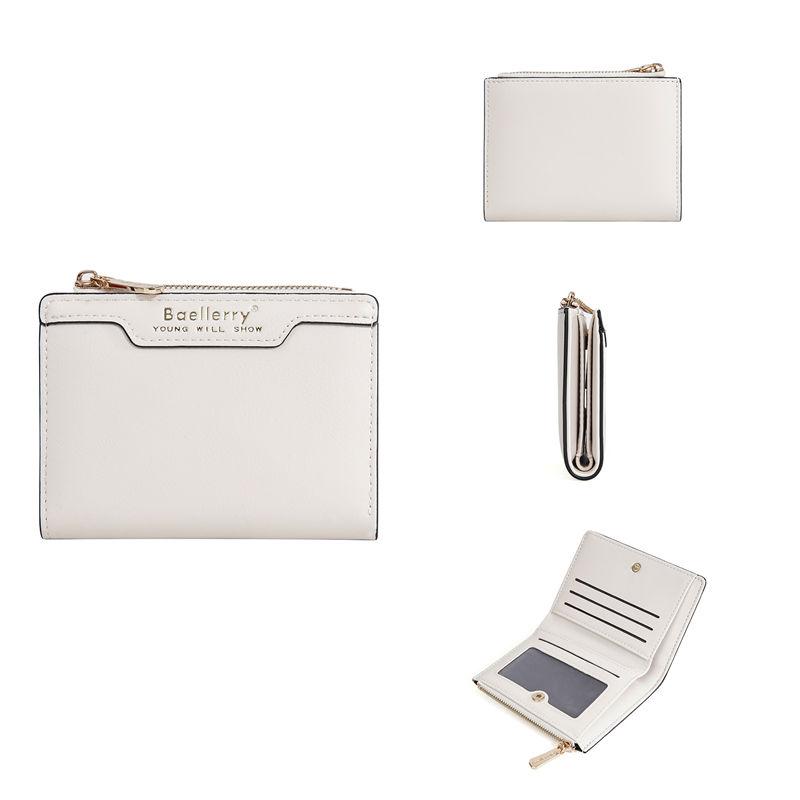 Baellerry Женские модные кошельки из искусственной кожи, кошелек-бифолд, короткий держатель для карт, кошелек для монет