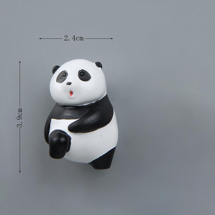 Панда, лежащая на ветке дерева, креативная магнитная пряжка, магнит на холодильник, присоска, магнитная наклейка, украшение для дома, Po Wall