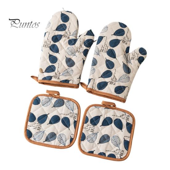 Набор термостойких прихваток и держателей для кастрюль Удобное хранение Высокая термостойкость До 500 градусов по Фаренгейту Нескользящая ручка Необходимые принадлежности для кухни