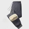 Men's Plus Size Thickened Fleece Cotton Winter Pants - Warm, Trendy, and Casual