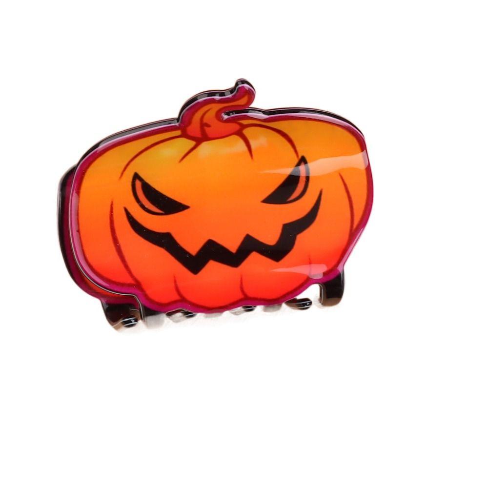 Colourful Ghost Hair Claw PVC Shark Clip Funny Halloween Claw Clip Girls