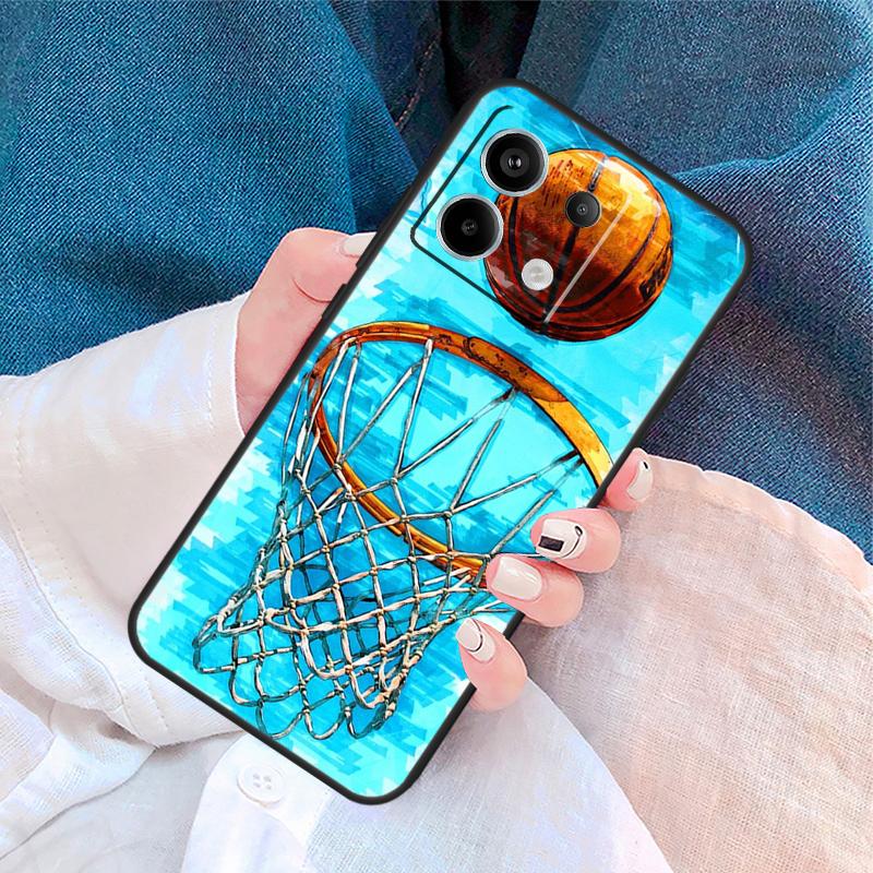 Sport Love Basketball Cover For Xiaomi Redmi Note 13 14 Pro 12 11 9 10 9S 10S 11S 12S Redmi 14C 10C 12C 13C Case
