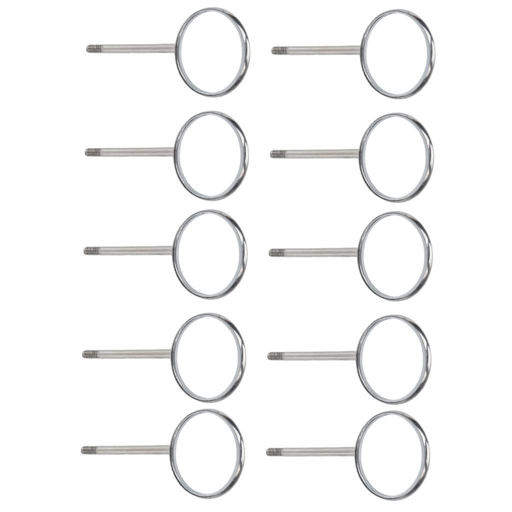 10 штук смотровых зеркал из нержавеющей стали, тип 4 зуба, для ухода за полостью рта