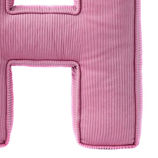 Розовая вельветовая подушка-буква от A до Z, английский алфавит, декоративная подушка для дивана, спальни, гостиной