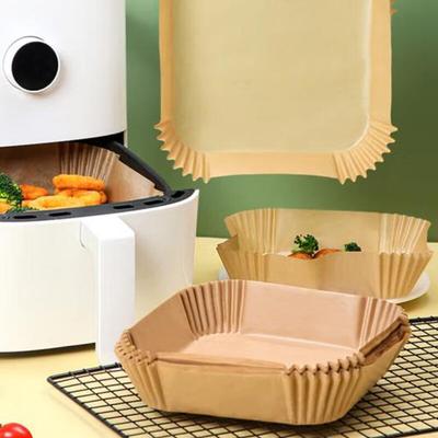 100 шт. одноразовая бумажная маслопоглощающая маслостойкая бумага для фритюрницы, антипригарная подставка для выпечки