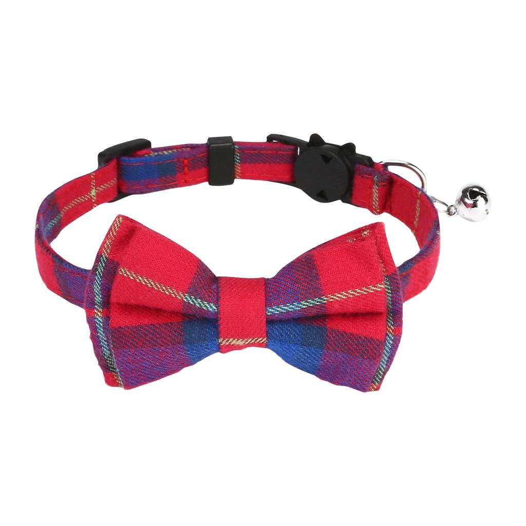 Pet Collar Bow English Collar Strap, Head Safety Socket Dog Collar With Bow And Bell For Dogs, Cats And Rabbits
