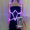 LED Corset for Sexy Lady Application Control Luminous LED Waist Corset Bar Dance Carnival Performance Costume Accessories