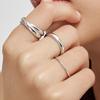ANIA HAIE Cross Double 925 Silver Ring R061-06H