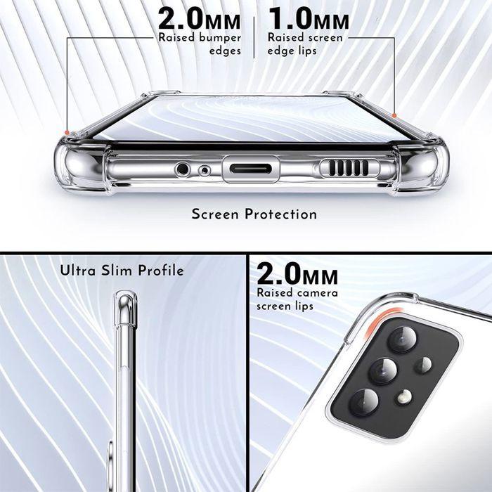 Case for Samsung Galaxy S25 - Shockproof Ultra Slim Transparent with Silver Stand - BOOLING