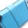 Used MCM Shoulder Bag leather Blue Used Women