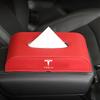 1pcs Car Tissue Box Holder Armrest Box Storage Case Auto Accessories For Tesla Model S Model X Model Y Cybertruck Model 3 Model Y