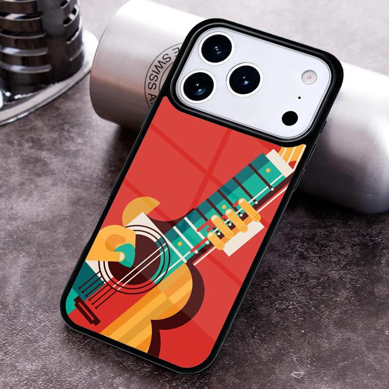 Мягкий чехол для телефона с изображением гитарной музыки для iPhone 17 16 15 Pro Max Air 14 13 12 11 Plus Ударопрочный чехол