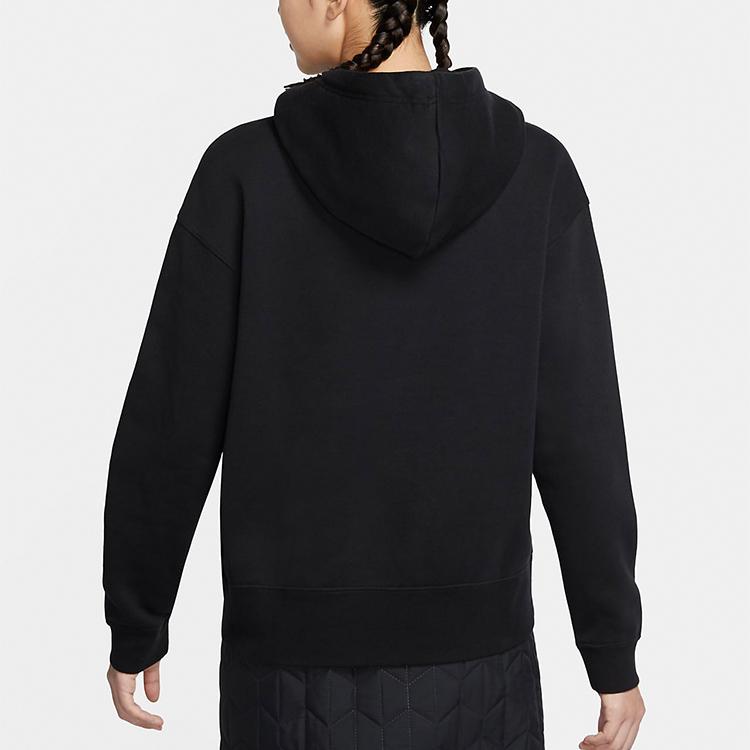 Nike Sweatshirts Women's Black Hooded Thickened Regular (Unisex) Sweatshirts CZ2591 010