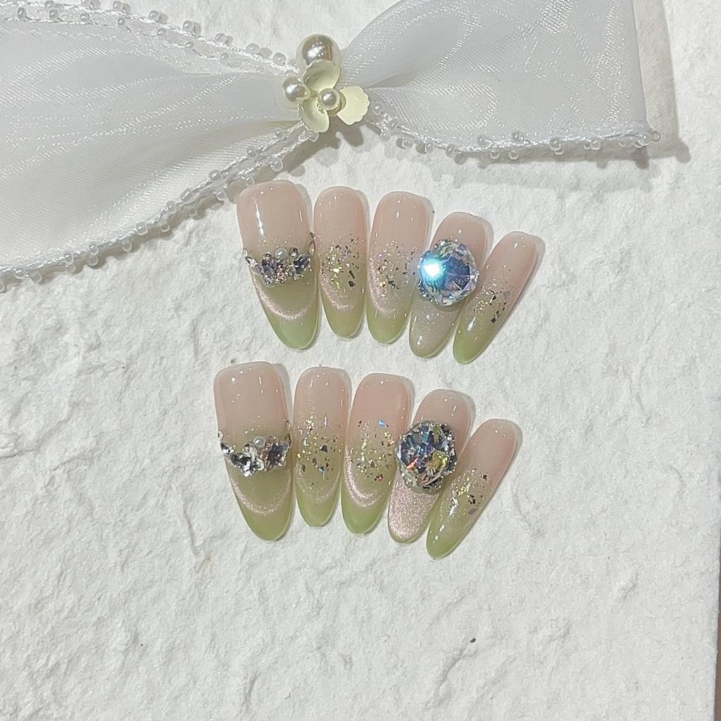 Clear Guava Spring Clear White Guava Smile Cat Eyes Color Gold Foil Sequins Wear Armor