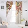 День благодарения Осенний эвкалиптовый затемняющие шторы для гостиной спальни оконные шторы жалюзи