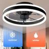 Led Ceiling Lamp Ceiling Fan Decoration Home Electric Fan Living  Lighting Bedroom Hanging Chandelier 40CM Dining Table Light