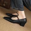 Krazing Pot Коровья кожа весна лето размер 41 средний каблук красивые женские легкие туфли квадратный носок неглубокие туфли-лодочки