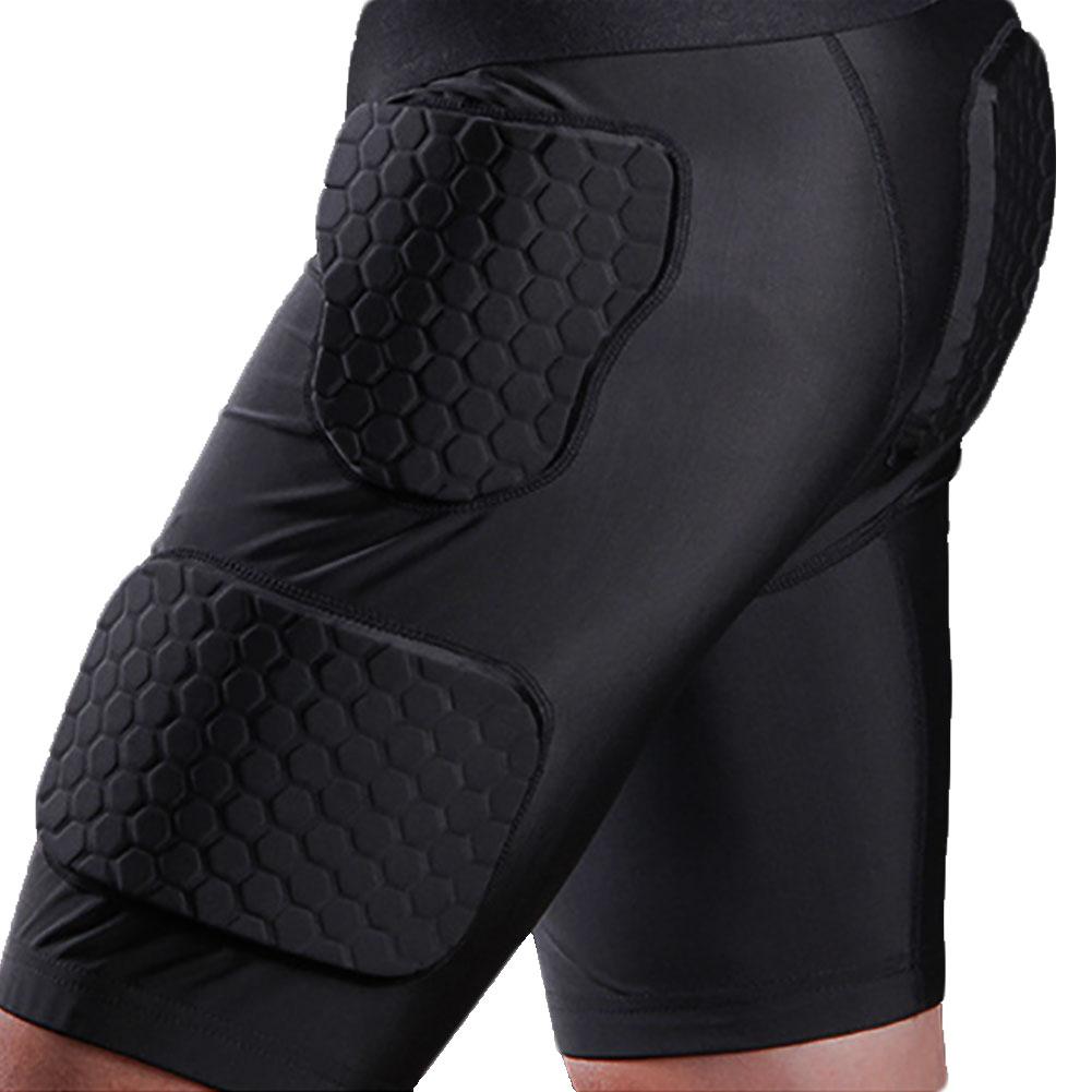 Sports Shorts breathable elastic Casual Anti collision Men Soccer Football Basketball Padded Shorts