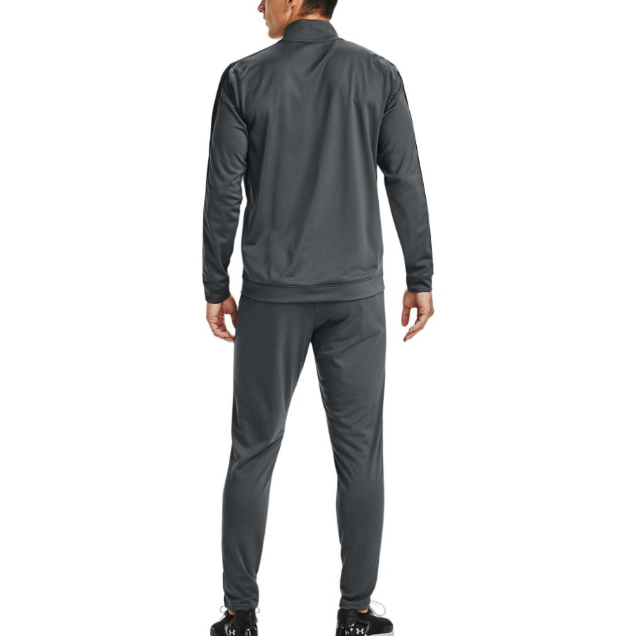 Under Armour Solid Color Zip Jacket Casual Sports Suit Men Jackets Gray 1357139-012