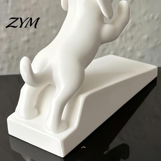 Healing Desk Ornament for Decor 3D Printed Cartoon Dog Door Stopper, Cute Animal Holder, Environmentally Friendly PLA Holder Non-Slip Wedge Floor Wall