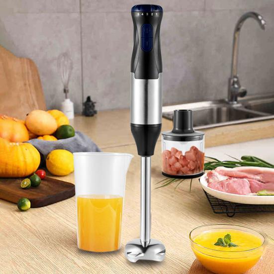 Электрический ручной блендер с лезвием из нержавеющей стали, регулируемая скорость, вилка европейского стандарта, ручной блендер 220 В, комплект электрической мясорубки