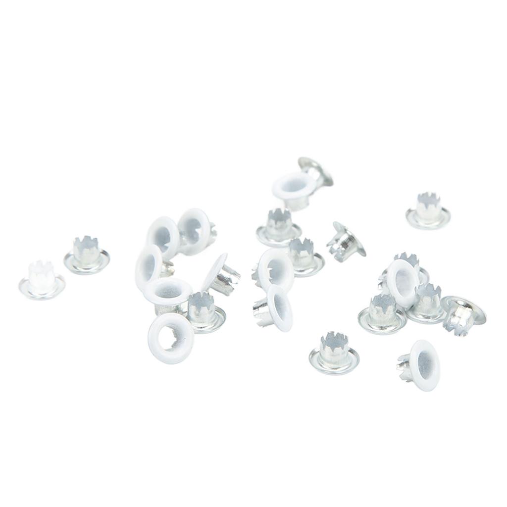 500Pcs Eyelet Grommet Color Round Edge Fine Workmanship Good Toughness Metal Eyelets for Shoes